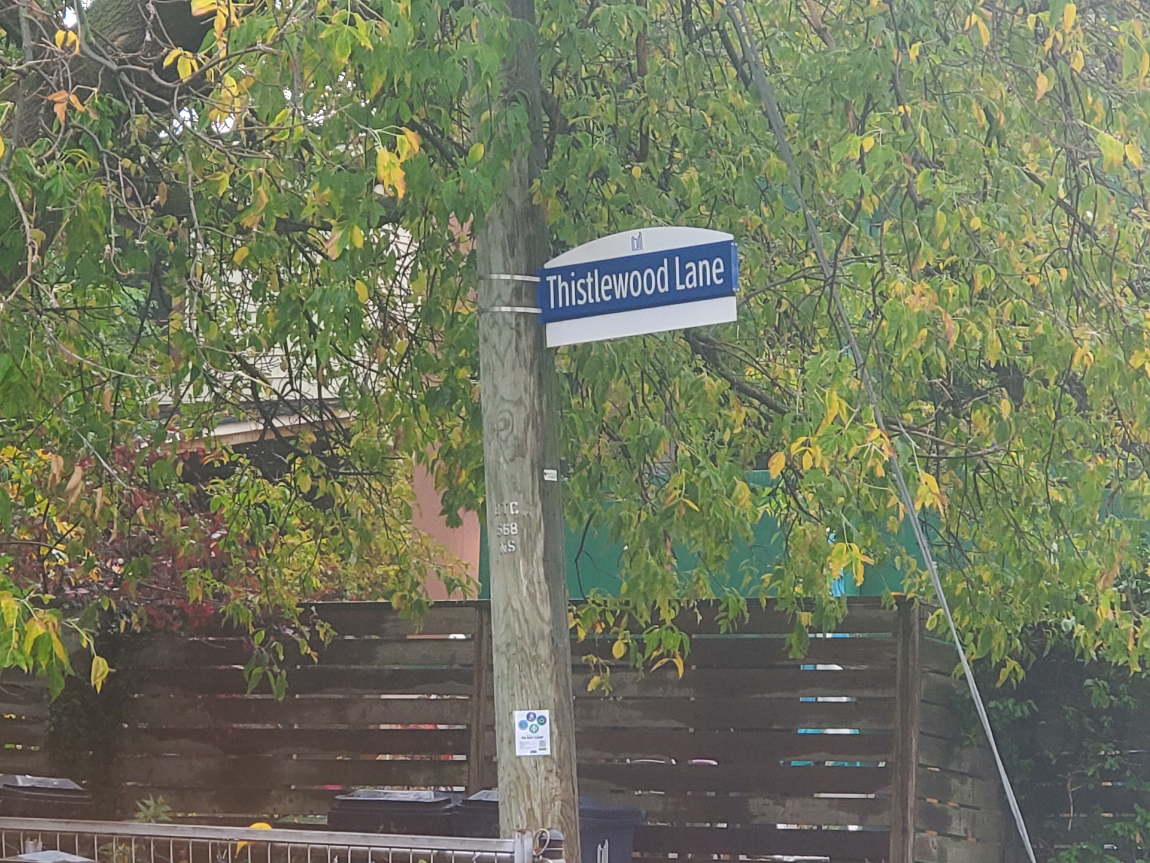 Thistlewood laneway off Hanson Street